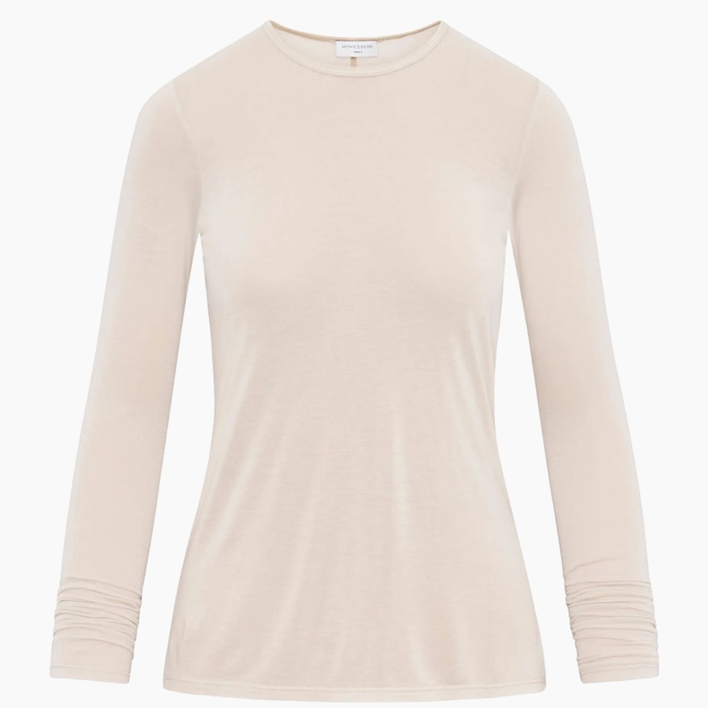 Artemis Diciero Cream Long Sleeve Top